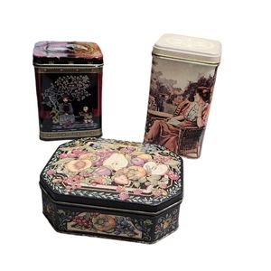 3 vintage tins